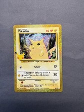 Carta POKEMON 30° CELEBRAZIONE PIKACHU 58/102 Collezione Classica Oro Holo Nm
