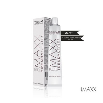 Maxx Deluxe Professional  Haarfarbe 100ml TRENDY SERIES UL-V+