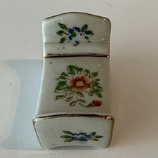 Vintage Occupied Japan Porcelain Dollhouse Furniture Hand Painted Miniature