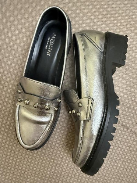 Women Carlo Pazolini Heels Silver Leather 36