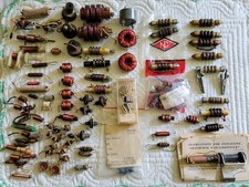 Large Assortment Vintage RF Choke Coils, National & other Brands. some are NOS