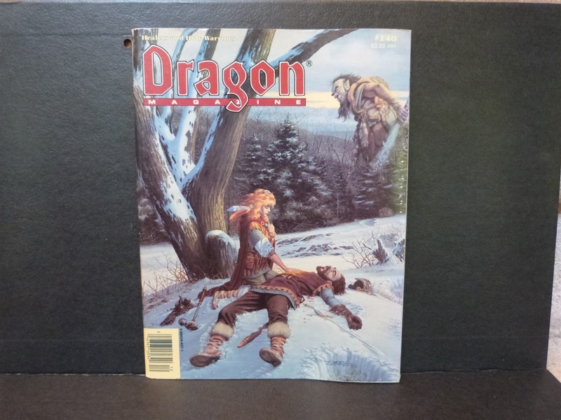 Vintage Dragon Magazine #140 December 1988 Knives PC games Clerics TSR AD&D