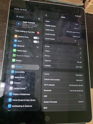 Apple iPad 9th Gen 64GB Wi-Fi + LTE