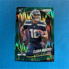 2025 Panini Prizm Green Wave Prizm #309 Elijah Arroyo Rookie Seahawks NFL