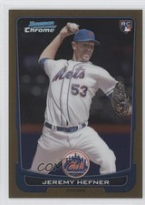 2012 Bowman Draft Chrome Gold Refractor 42/50 Jeremy Hefner #42 1j6