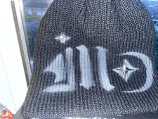 Kangol Black Kangaroo Beanie Hat Y2K Streetwear, Made in UK