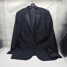 Hugo Boss Men's Two-Button Tuxedo Dinner Jacket Black Size 44L Virgin Wool