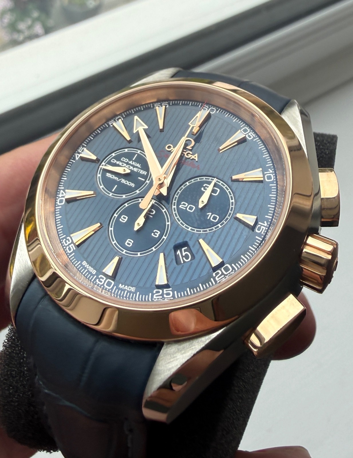 Omega Seamaster aqua Terra, Chrono, 18k