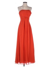 MoriLee by Madeline Gardner Women Orange Cocktail Dress 6
