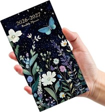 Pocket Calendar 2026-2027 for Purse, Two Year Monthly Planner Pocket Size, Jan 2