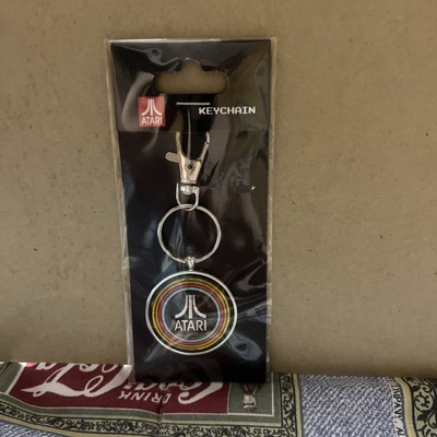 ATARI Keyring Keychain Metal Round Brand New