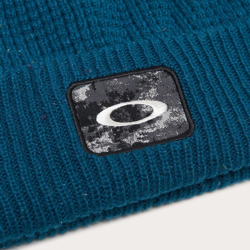 Bonnet bleu gaufré OAKLEY Ellipse Patch en maille premium douce et durable - 4