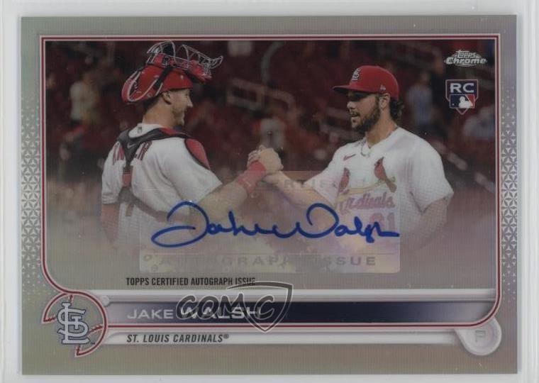 2022 Topps Chrome Update Jake Walsh #AC-JWA Rookie Auto RC 17hc