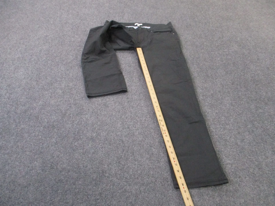 Pantalones Peter Millar Para Hombres 34 Gris Recto Preppy Golf Chino Negocios Informales Deporte Foto 3 de 4