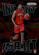 2021-22 Panini Prizm Jalen Green #25 Instant Impact Houston Rockets 29P