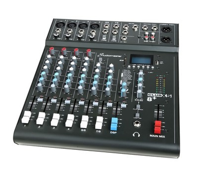 B-WARE Studiomaster Club XS 8+ 6-Kanal Mischpult 8 Eingänge Fußschalter DSP