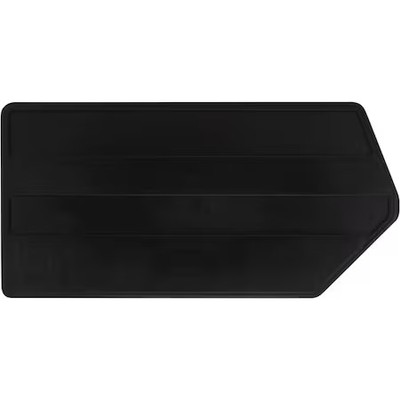 Quantum Storage Systems Dus255 Plastic Divider, Black, 15 In L, 7 1/4 In H, 6 Pk