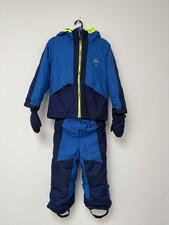 Tuta da sci bambino Wedze Decathlon blu 5-6 giacca pantaloni invernale impermeabile gemelli