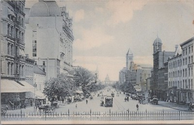 Pennsylvania Avenue Washington DC 1900s Rotograph Old Post Office Postcard