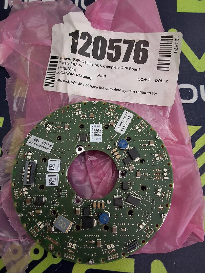 SIEMENS 03054790-02 SCS COMPLETE CPP ROUND CARD CIRCUIT BOARD