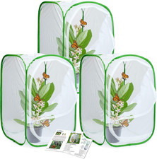 3-Pack Insect and Butterfly Habitat Cage Terrarium Pop-Up Butterfly Enclosure 3