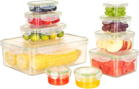 Vorratsdosen Set 7-Tlg Bpa-Frei Luftdicht Mikrowelle KüHlschrank SpüLmaschinenfe