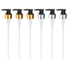 6Pcs Soap Dispenser Pump Heads Switch Pumphead for 28/410 Gold/Silver Black