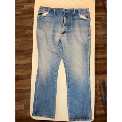 Rustler USA Mens Light Wash Straight Leg Denim Jeans Blue 38x29 Cotton - Image 1 of 4