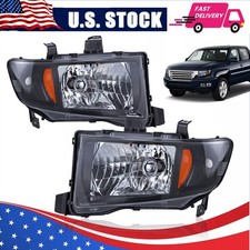 New Headlights Assembly PAIR / FOR 2006-2014 HONDA RIDGELINE Black