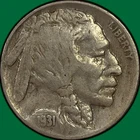 1931-S Buffalo Nickel Very Fine VF Coin #43325