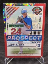 2024 Panini Prospect Edition - Jake Bloss #186 Red Ice Prizm (RC)