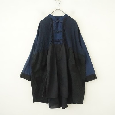 BEAMS BOY TORI-TO Crazy Patchwork China Shirt Size 36/M