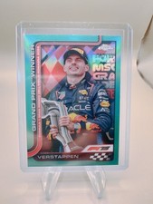 2025 Topps Chrome F1 Formula 1 Max Verstappen Aqua Refractor /199 #99