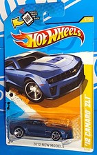 Hot Wheels 2012 New Models Series #9 '12 Camaro ZL1 Mtflk Blue w/ MC5s