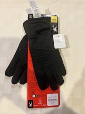 Spyder Unisex Core Conduct Touchscreen Compatible Stretch Gloves Small Black