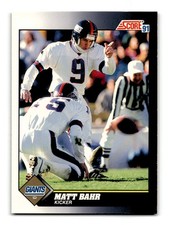 Matt Bahr 1991 Score #481 New York Giants Centered Mint to Gem