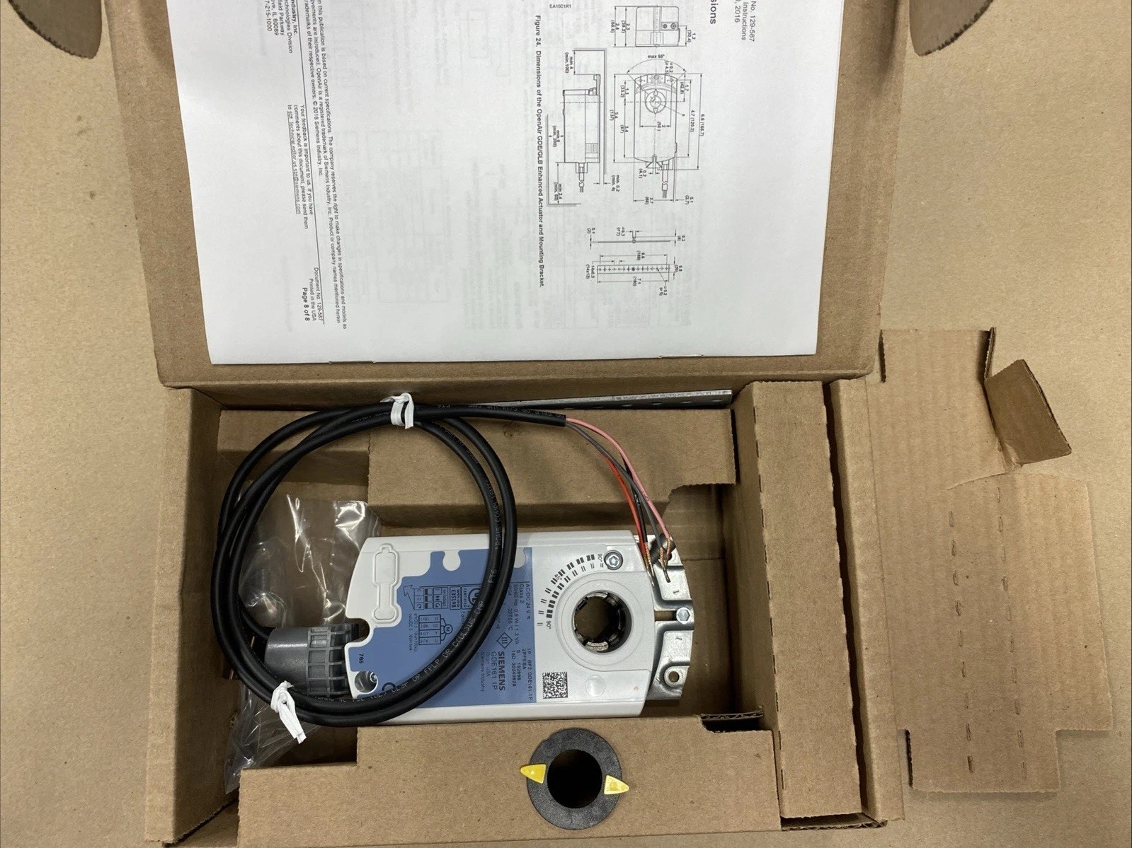 Siemens GDE161.1P OpenAir Actuator
