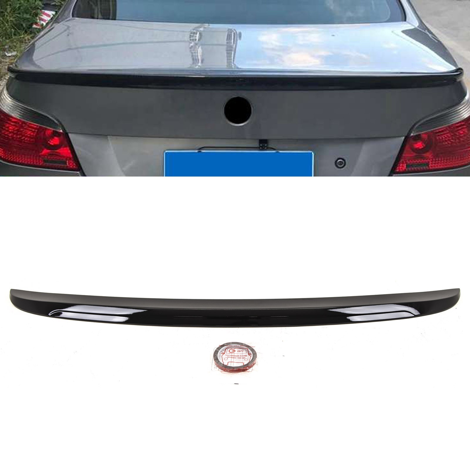 Fits BMW 5 Series E60 M5 2004-2010 Rear Trunk Boot Lip Spoiler Gloss
