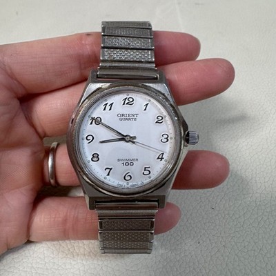 Orient Swimmer 100M Wristwatch IS 0302 Stainless Steel Timepiece Durable