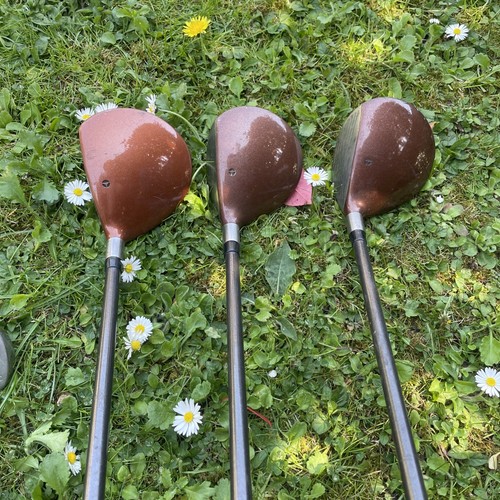 3 X Taylormade Ti Bubble2 woods 1-3-5 Ti Bubble Shafts TM Grips Milton Keynes - Picture 2 of 24