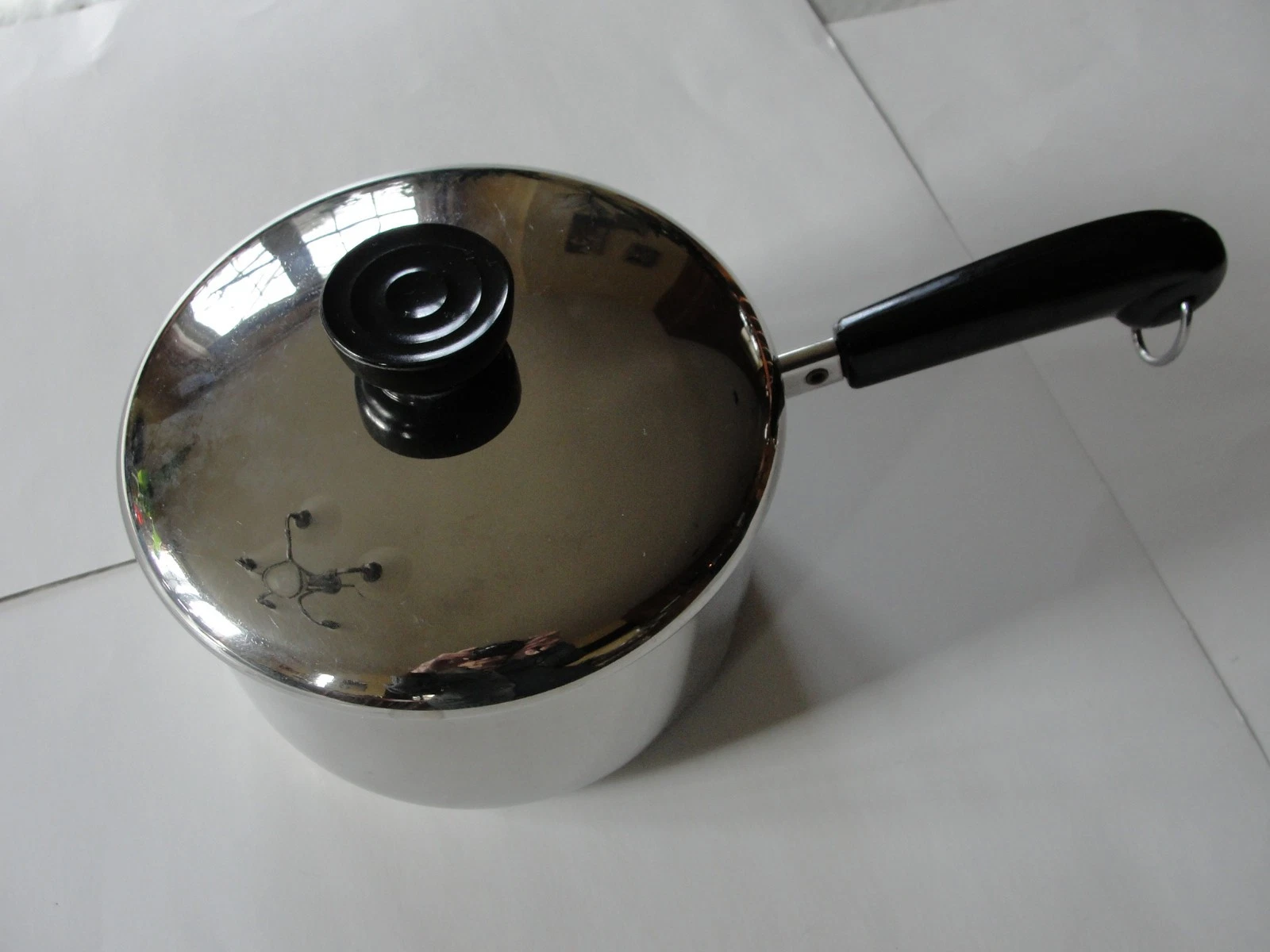 Vintage Revere Ware Stainless Try- Ply 1 1/2 Qt Sauce Pan w/ Lid -Clinton 92k