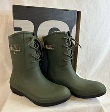 Bogs Amanda ll Lace Green Ash Women’s 10 Waterproof Boots 72704-337