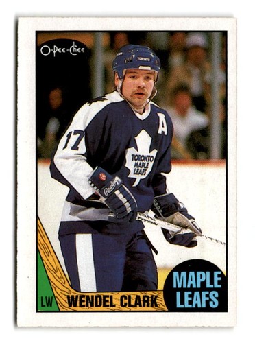 Wendel Clark #12 1987 O-Pee-Chee card