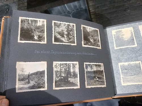 1 Fotoalbum leer + 1 Fotoalbum 50 er Jahre mit 230 Fotos Familie Autos Zoo Halle - Bild 15 von 18
