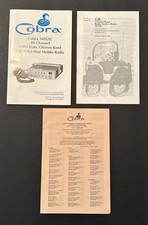 Cobra CB Manual 148GTL Radio 40 Channel Owners 27 Pages Inserts Original Clean