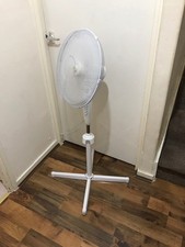 16" Pedestal Fan Oscillating 3 Speed Adjustable Height Standing Cooling