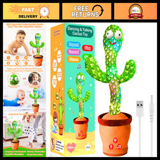 Dancing Talking Cactus Toy - Rechargeable, Mimics Sounds, 51 Songs, Baby Gifts 1