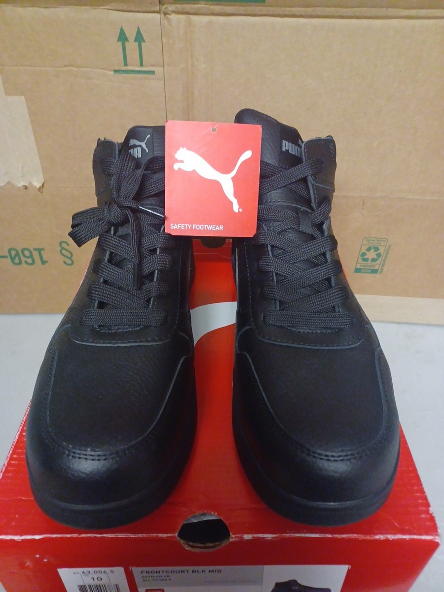 Puma Black Front Court Mid Safety Comp Toe Slip Resistant Size 10 Puma Safety Frontcourt Composite Toe Mid Shoes – Black  main image 2