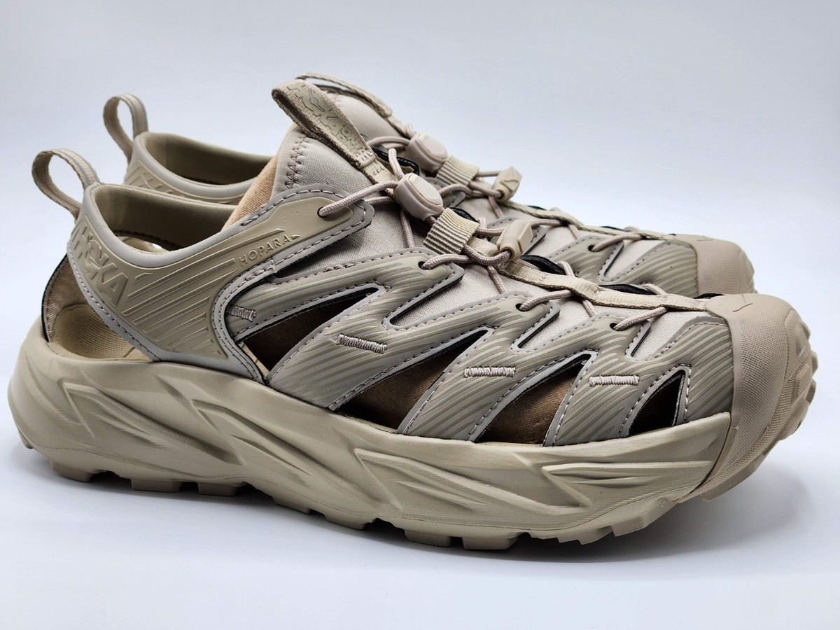 Hoka Hopara Hiking Sandals-Beige/Oxford Tan- Unisex- US 10(Women