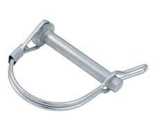 Snap Safety Pin Round Two Wire Tab Lock 3/8 x 1-3/4 Steel ZC (20 Pieces)